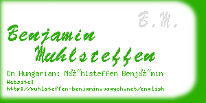 benjamin muhlsteffen business card